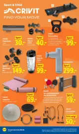 Lidl tilbudsavis Side 31: CRIVIT Fitnessudstyr €40,00, CRIVIT Fitnessartikler €99,00