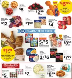 Fry's weekly ad week 36 Page 11: Home Chef Fried or Baked Chicken €8,99, Kroger Adorbs Seedless Mandarins €6,99