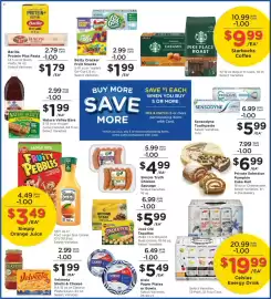 Fry's weekly ad week 36 Page 6: Barilla Protein Plus Pasta €1,79, Starbucks Coffee €9,99