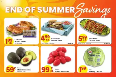 United Supermarkets weekly ad week 36 Page 2: Fresh Roma Tomatoes €0,99, Chicken Breast Fillets €1,99