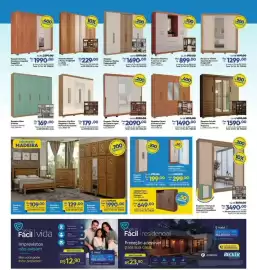 Folheto Lojas Becker Página 12: Roupeiro Canela 6 Portas e 2 Gav. com espelho €1.490,00