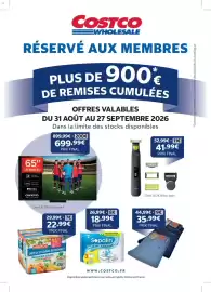 Catalogue Costco page 1: Levi's Jeans €35,99, Sopalin Ultr'Absorb €18,99