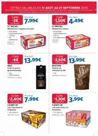 Catalogue Costco page 12: ST MICHEL Madeleines nappées chocolat €7,99, ST MICHEL Madeleines nature €4,49