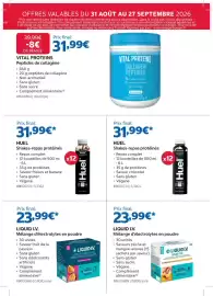 Catalogue Costco page 7: LIQUID I.V. Mélange d'électrolytes en poudre €23,99, HUEL Shakes-repas protéinés €31,99