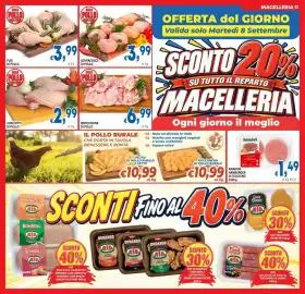 Volantino DEM settimana 36 Pagina 11: Bistecchine di pollo €6,99, Sovracosce di pollo €3,99