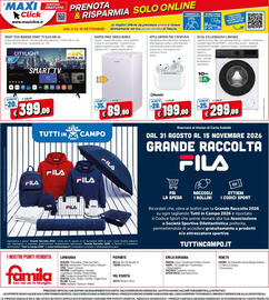 Volantino Famila Pagina 24: Smart Tech 65QW02K Smart TV QLED UHD 4K €399,00, Kooper frigo tavolo bianco €89,90