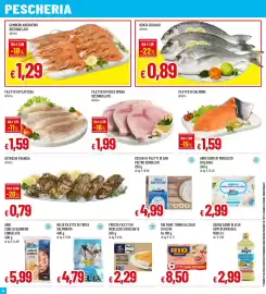 Volantino Famila Pagina 10: Filetto di platessa all'etto €1,59, Gambero argentino €1,29