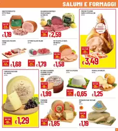 Volantino Famila Pagina 13: Prosciutto di Parma Galloni €3,49, Formaggio Moliterno all'etto €1,85
