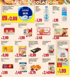Volantino Famila Pagina 18: Danone Skyr €0,69, Milk PRO High Protein Pancakes Freschi €1,99