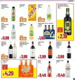 Volantino Famila Pagina 21: Bonarda dell'Oltrepò Pavese DOC Vivace €3,99, EnerGade €0,25
