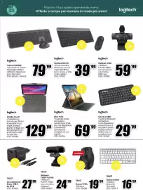 Volantino MediaWorld Pagina 15: Logitech Slim Folio €69,99, Logitech Tastiera K380 €29,99