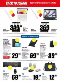 Volantino MediaWorld Pagina 16: Combo tastiera mouse 720 €69,99, Apple Pencil (USB-C) Magic Keyboard Folio iPad A16 €349,99