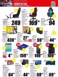 Volantino MediaWorld Pagina 17: Sandisk Pendrive Cruz Extreme 64 GB €44,99, Samsung MicroSD 128 GB €59,99