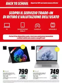 Volantino MediaWorld Pagina 2: Microsoft Convertibile Surface Pro 12 €799,00