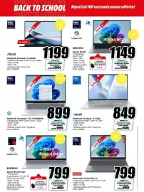 Volantino MediaWorld Pagina 6: ASUS Notebook Zenbook 14 UX3405 €1.199,00, Samsung Galaxy Book4 Edge €799,00