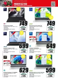 Volantino MediaWorld Pagina 7: ASUS Notebook Vivobook 16 F1607 €699,00, HP Notebook 15-FD1007NLX €649,00