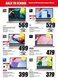 Volantino MediaWorld Pagina 8: Acer Notebook Aspire Go 15 €569,00, HP Notebook 15-FD2003NLX €529,00
