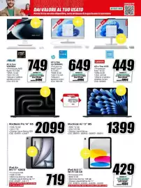 Volantino MediaWorld Pagina 9: IPad Air €719,00, IPad A16 11" €429,00