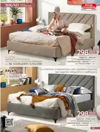 Volantino Mondo Convenienza Pagina 107: Tessuto | Dark Grey Letto Matrimoniale con contenitore e piedini sogno €298,00