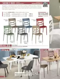 Volantino Mondo Convenienza Pagina 124: Sedia Folk €35,00, Tavolo raddoppiabile Mercurio €198,00