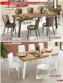 Volantino Mondo Convenienza Pagina 127: Tavolo allungabile Olimpia €390,00, Tavolo fisso Olimpia €275,00