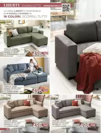 Volantino Mondo Convenienza Pagina 132: Divano letto con penisola liberty €498,00