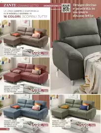 Volantino Mondo Convenienza Pagina 136: Divano letto con penisola zante €598,00, Divano letto con penisola zante €598,00