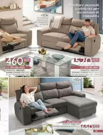Volantino Mondo Convenienza Pagina 153: Divano 3 posti positano con due recliner manuali €520,00