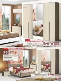 Volantino Mondo Convenienza Pagina 65: Letto matrimoniale Grace €320,00, Camera completa 6 ante senza letto donatella €530,00