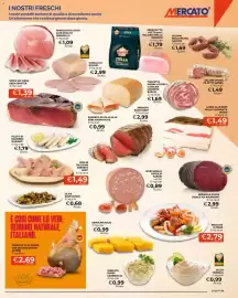 Volantino Mercatò Pagina 21: Speck IGP Gran Resa Senfter €1,39, Fesa di tacchino arrosto Lentì €1,49