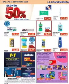 Volantino Mercatò Pagina 30: Rasoio usa e getta Blue3 Gillette €2,99, Collutorio per denti gengive Listerine €2,95