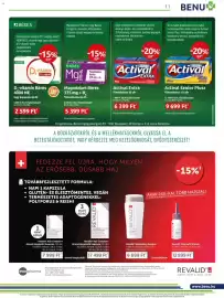 Benu Gyógyszertárak akciós újság Oldal 11: Actival Extra €6.399,00, Actival senior plusz €9.699,00