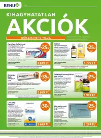 Benu Gyógyszertárak akciós újság Oldal 16: Defendyl Imunoglukan P4H junior €5.999,00, Cataflam Dolo Rapid €4.849,00