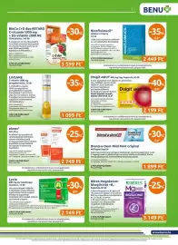 Benu Gyógyszertárak akciós újság Oldal 17: Livsane c-vitamin €1.099,00, Dolgit akut €2.199,00
