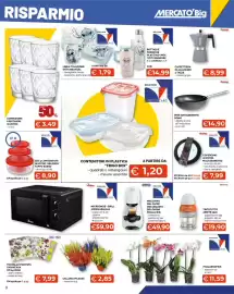 Volantino Mercatò Big Pagina 3: Caffettiera domo €8,99, Set 3 contenitori in vetro 'Gelobox' tappo rosso €8,90