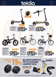 Volantino Unieuro Pagina 13: La Mia Bici Pieghedole 20" €149,99, Monopattino elettrico Tokio TK1F1 €399,90