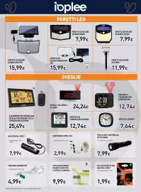 Volantino Unieuro Pagina 14: Multipresa 4 posti €7,99, Torcia con 1 batteria AA €7,99