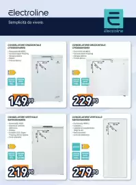 Volantino Unieuro Pagina 18: Congelatore orizzontale CFE100SH4WE0 €149,99, Congelatore orizzontale CFE200SH4WE1 €229,90