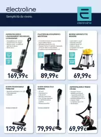 Volantino Unieuro Pagina 26: Aspirapolvere a traino ETE 800 €69,99, Scopa ricaricabile PSRE2116F €129,99