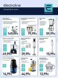 Volantino Unieuro Pagina 28: Robot da cucina FP600 €49,99, Mixer immersione EDI5016W €15,99