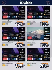 Volantino Unieuro Pagina 3: Smart TV HD LED 32WVDA Vidaa €139,99, Smart TV FHD LED Vidaa €199,99