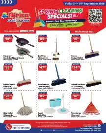 Africa Cash and Carry catalogue week 36 Page 2: Broom Multi Colours (Afri) €47,00, Dustpan + Brush Set (Spark Kleen) €19,50