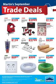 Chamberlain catalogue Page 2: STECO BRUSHLESS COMBO KIT 6PIECE 20V SX-6K €3.999,00, PPC SUREBUILD CEMENT 42.5N €123,00