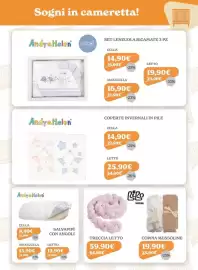 Volantino Iperbimbo Pagina 16: Culla Andy & Helen €8,90, Coppia mussoline nanna €19,90