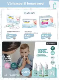 Volantino Iperbimbo Pagina 28: Narhinel soluzione fisiologica €9,90, Aspiratore nasale soft Narhinel €7,90
