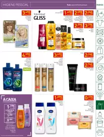 Folheto Recheio semana 36 Página 29: Laca Elnett €3,69, Vaseline gel de banho €1,89