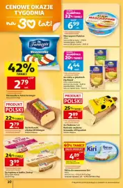 Auchan gazetka tydzień 36 Strona 20: Ser żółty w plastrach Hochland €4,44, Mascarpone Piątnica €6,99