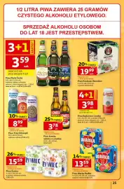Auchan gazetka tydzień 36 Strona 25: Piwo Zlatý Český €3,59, Piwo Paulaner Weissbier €19,99