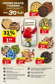 Auchan gazetka tydzień 36 Strona 28: Rurki waflowe €1,14, Ciastka kremówka dekorowana Dr Gerard €1,79