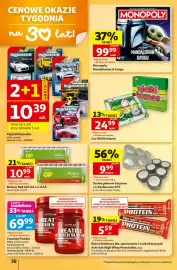 Auchan gazetka tydzień 36 Strona 38: Gra Wielki biznes €24,99, Creatine Powder Activlab €69,99